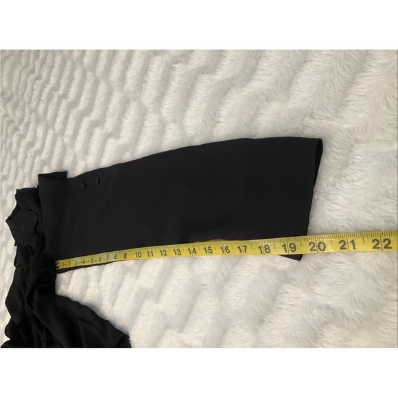 Express Women’s Semi Sheer Lace Up Roll Tab Sleeve Tunis Size Small - Picture 9 of 9